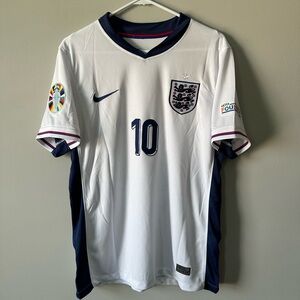 Jude Bellingham England Euro 2024 New Men’s White Soccer Jersey